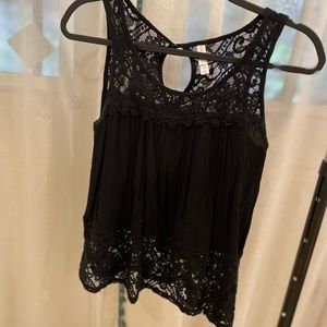 Black lace xs tank